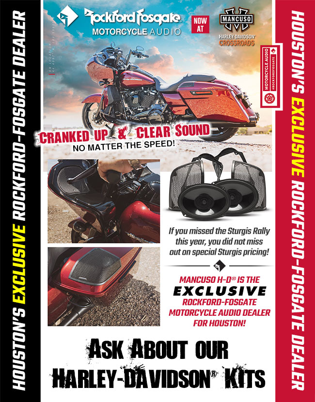 Harley motorcycle audio